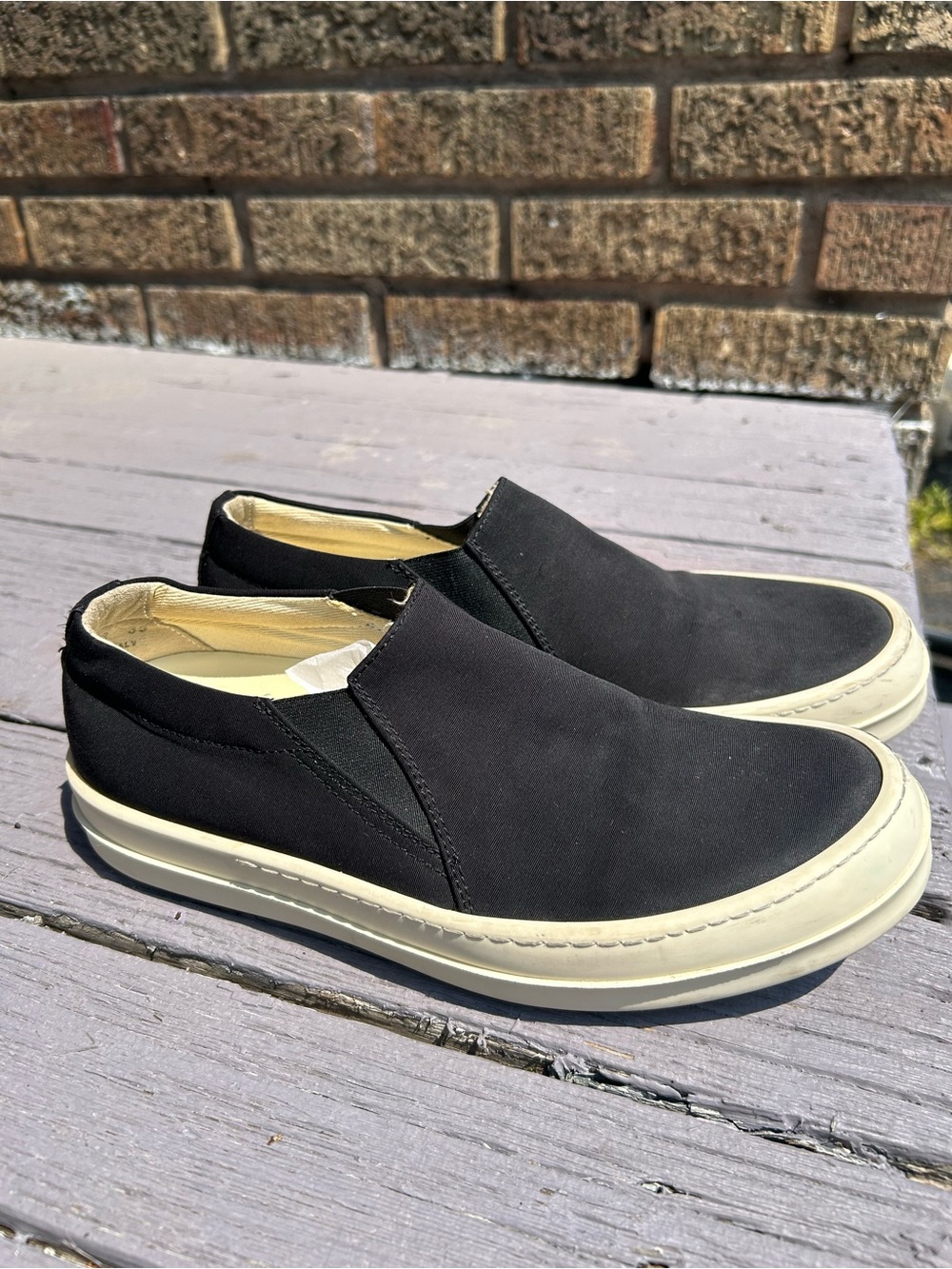 Rick Owens drkshdw slip on boat shoe 39